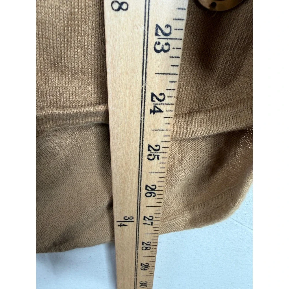 Michael Kors Womens Slouchy Cowl Neck Camel Brown Sweater Size Medium